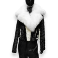 Biker Style Mink Jacket