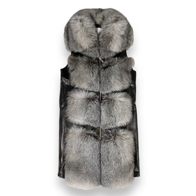 Leather and Fox 7/8 Vest