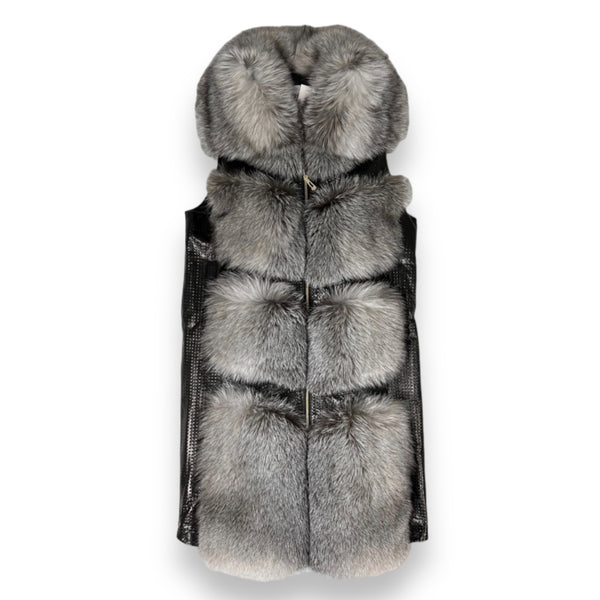 Leather and Fox 7/8 Vest