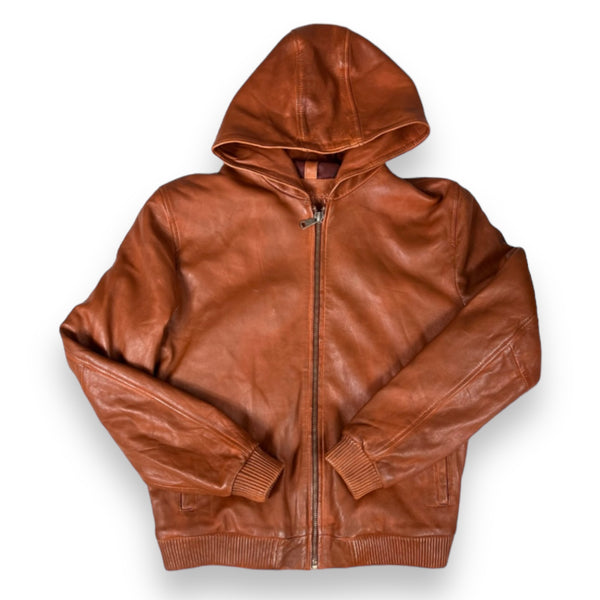 Leather Hoodie