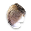 Leather Hat with Fox Trim