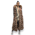 Full Length Fox Vest with Hood