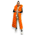 Full Length Fox Vest with Hood