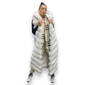 Full Length Fox Vest with Hood