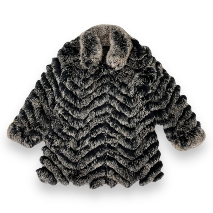Double Sided Fur/Rain Coat