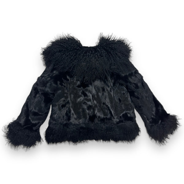 Mink with Mongolian Lamb Collar