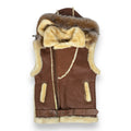 Shearling Vest with Hood