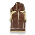 Shearling Vest with Hood