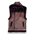 Shearling Vest with Hood