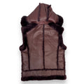Shearling Vest with Hood