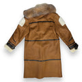 Tan Shearling with Crystal Fox Hood