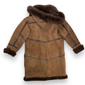 Brown Shearling with Matching Collar and Hood