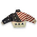 White USA Leather Jacket