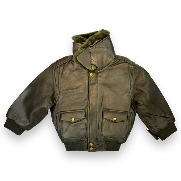 Leather Jacket with Furry Collar