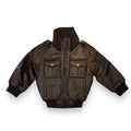 Leather Jacket with Chest Pockets