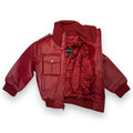 Leather Jacket with Chest Pockets