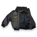 Leather Jacket with Chest Pockets