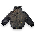Leather Jacket with Furry Collar