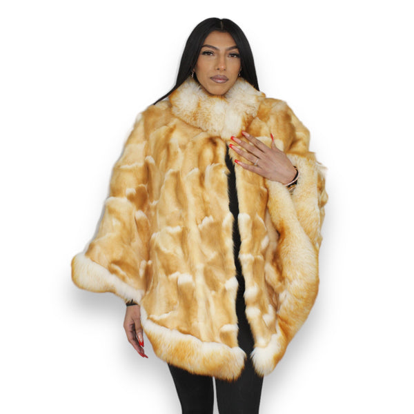 Rippled Fox Poncho