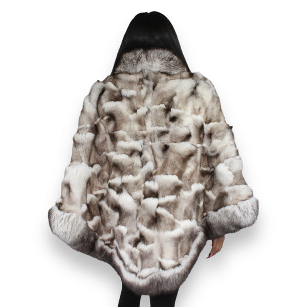 Rippled Fox Poncho