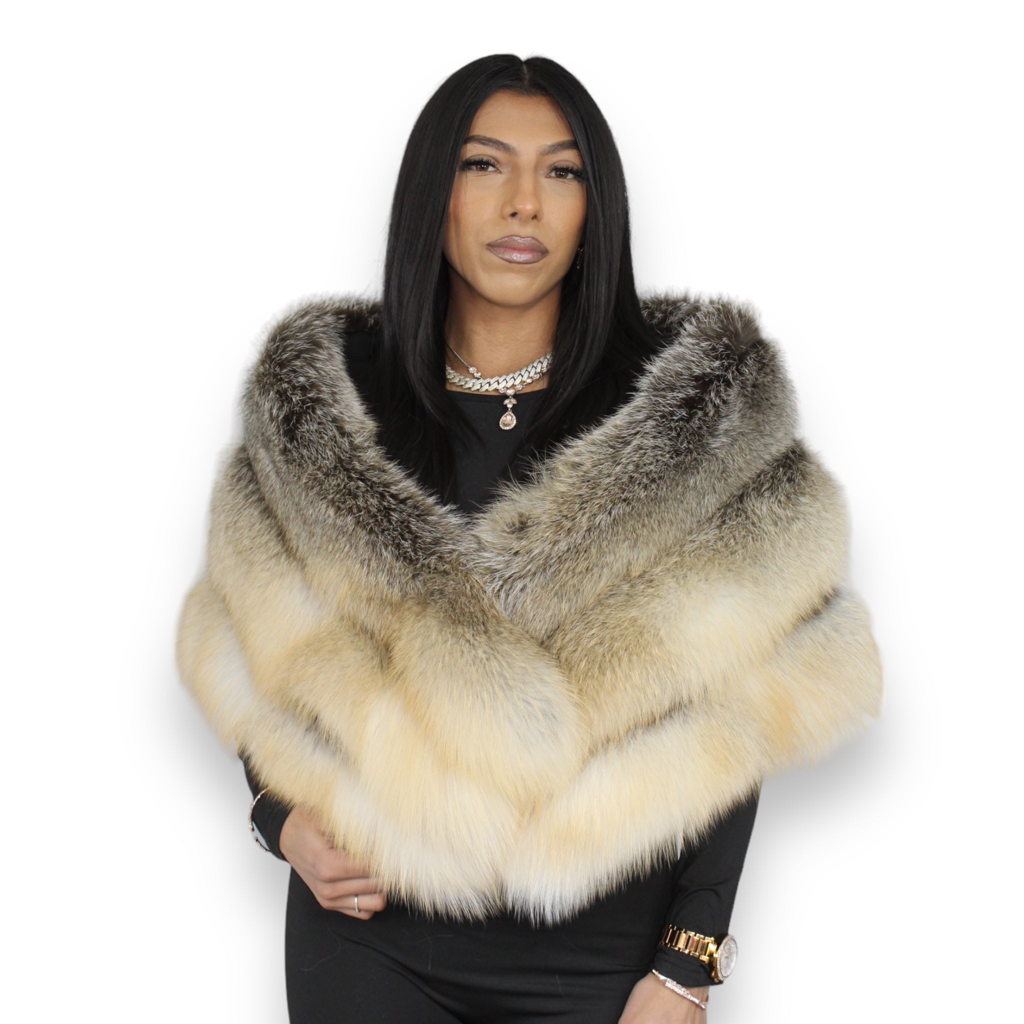 Layered Fox Shawl – Daniel's Leather