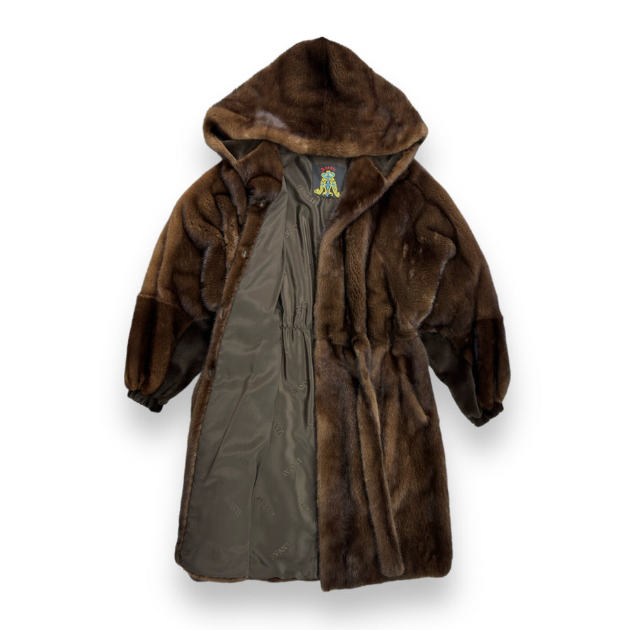 3/4 Brown Mink with Hood