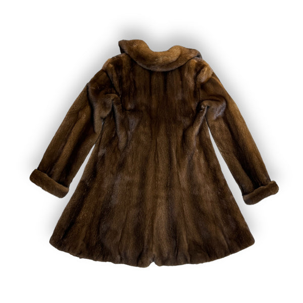 3/4 Brown Mink with Collar