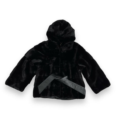 Black Mink with Hood