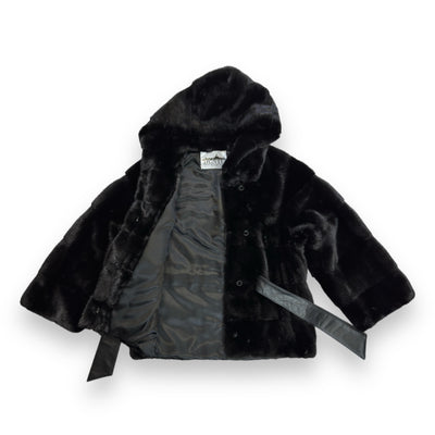 Black Mink with Hood