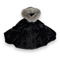 Mink Poncho with Fox Hood