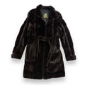 3/4 Dark Brown Mink with Belt