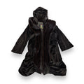 3/4 Dark Brown Mink with Wavy Bottom