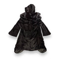 3/4 Dark Brown Mink with Wavy Bottom