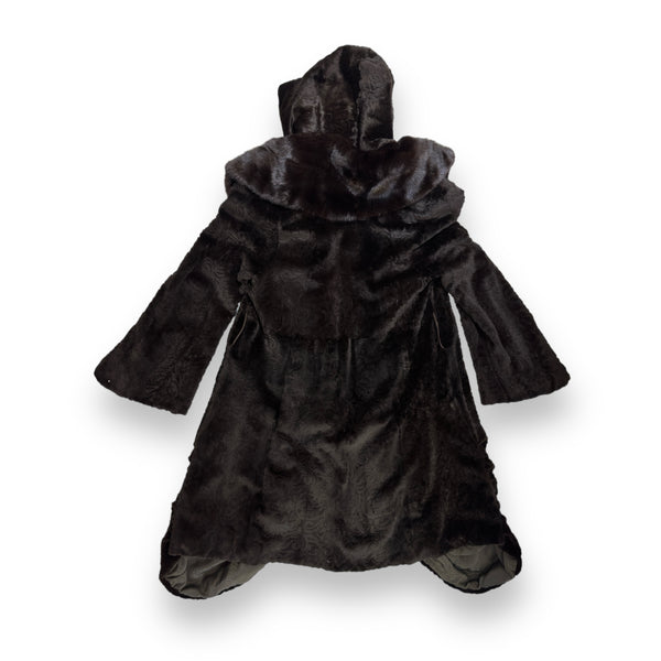 3/4 Dark Brown Mink with Wavy Bottom