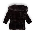Dark Brown Mink with Fox Collar