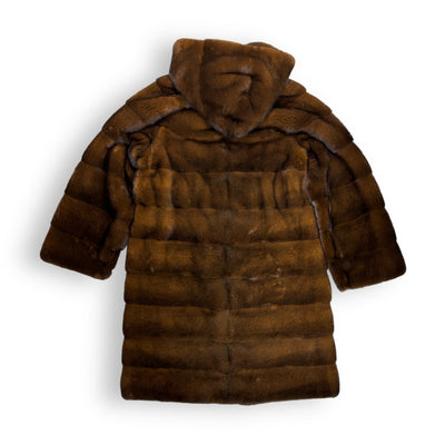 7/8 Coat with Hood and Belt