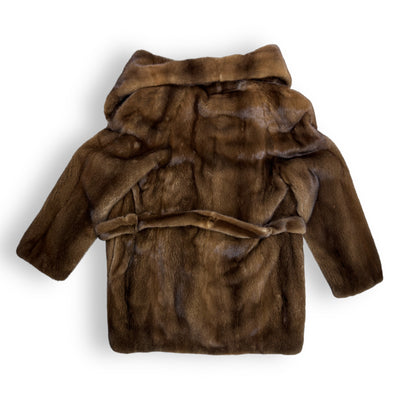 3/4 Coat with Hood and Belt