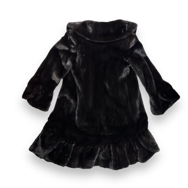 Full Skin Wavy Cut Mink Trench Coat