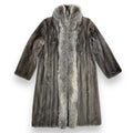 7/8 Blue Iris Mink Tuxedo with Fox Trimming