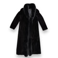 Long Mink Coat with Fox Collar and Lining
