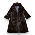 3/4 Dark Brown Button Down Mink