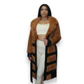 Mink Coat with Leather Trim