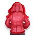 Women's Biker Shearling with Fox Collar