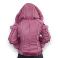 Women's Biker Shearling with Fox Collar