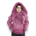 Women's Biker Shearling with Fox Collar