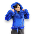 Women's Biker Shearling with Fox Collar