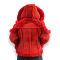Women's Biker Shearling with Fox Collar