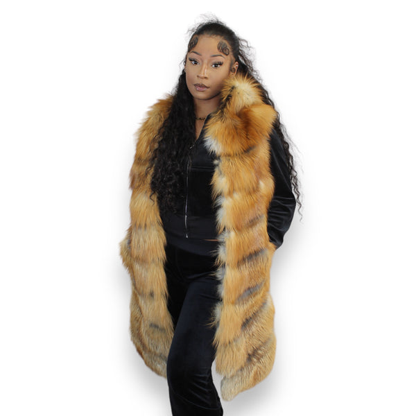 3/4 Fox Vest with Hood