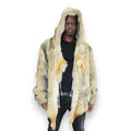 Golden Island Fox Face Vest with Hood