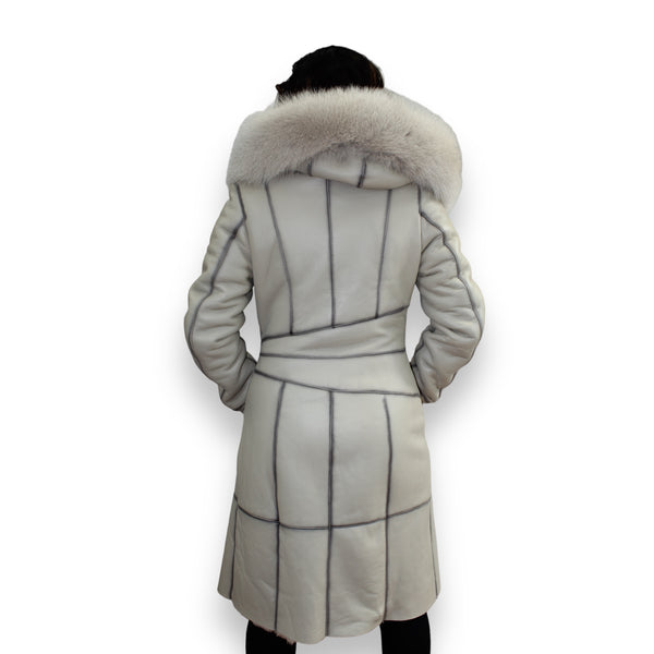 Acro Shearling with Fox Hood and Middle Lining